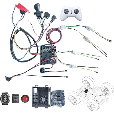 24 Volt DIY Wires Harness Conversion Kit for Kid's Ride On Toys Car,2.4G Set of Wire Harness Switch Control Box for Power Wheels Upgrade Replacement Parts,12V&18V&20V