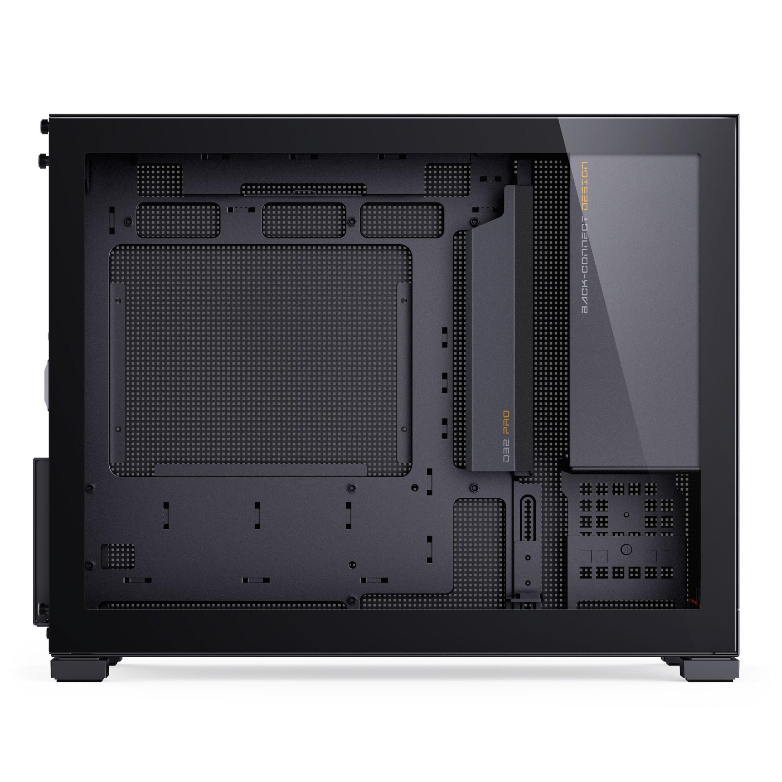 Jonsbo D32 PRO Case PC Nero – Case mATX compatto con supporto Back-Connect, vetro temperato, filtri antipolvere e raffreddamento high-end