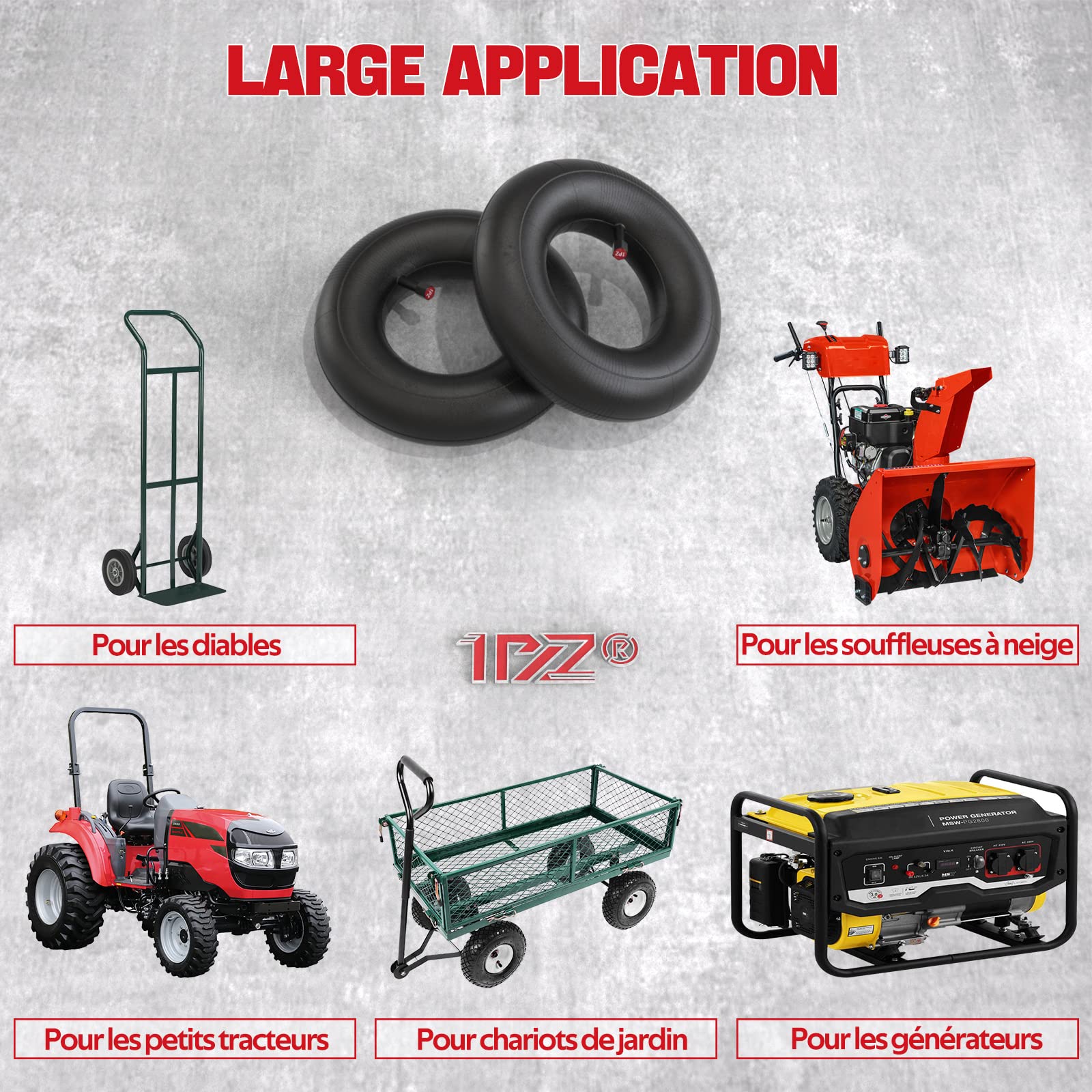 2er-Set 4.1/3.5-4 Schlauch Mit Gebogenem Ventil – Für Rasenmäher, Schubkarren, Go-Karts, Gartenanhänger, Max. 30 PSI, Gummi