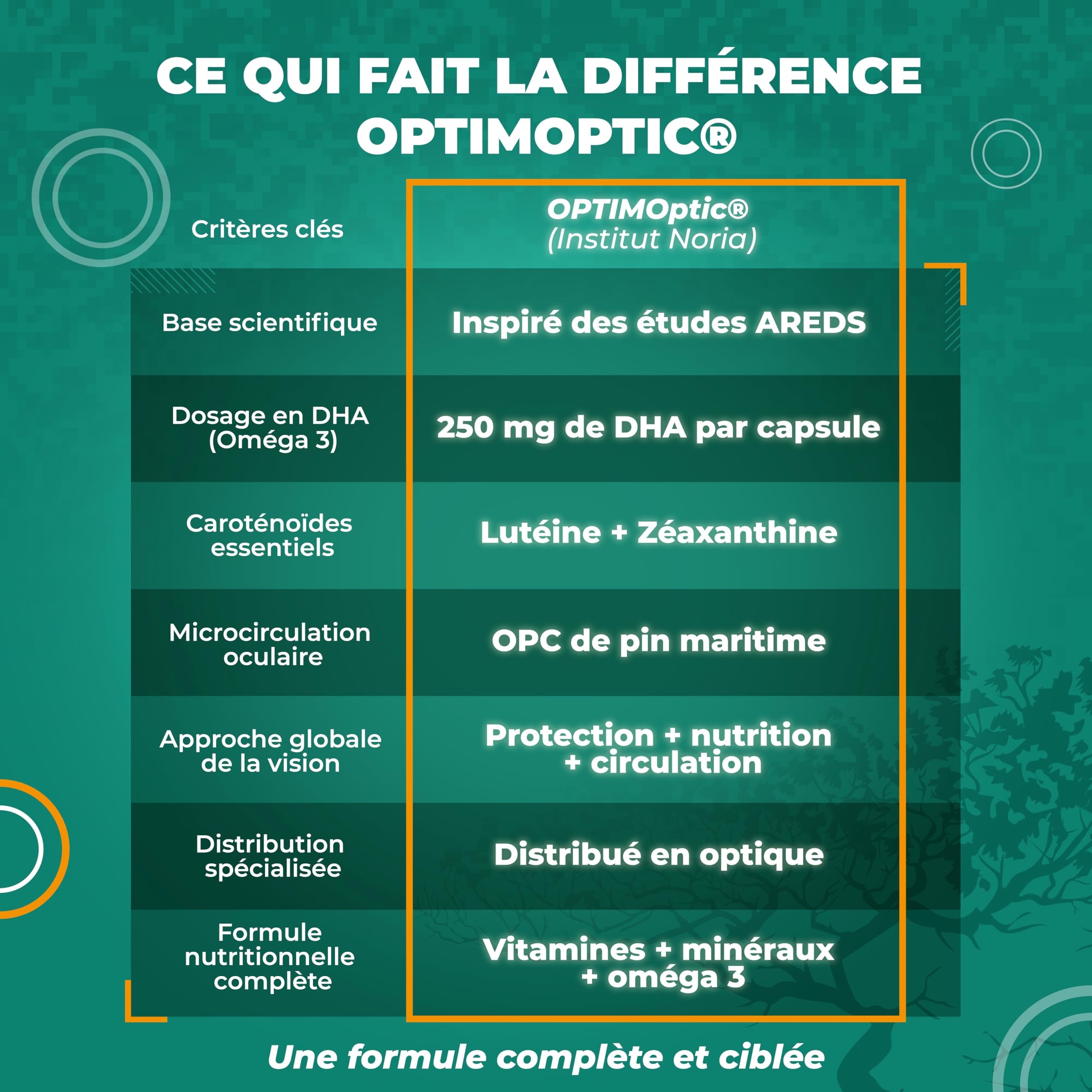 Vision Écrans & Lumière Bleue – Complément Alimentaire Yeux – Fatigue Visuelle, Confort Visuel, Vision – Oméga 3 DHA, Lutéine, Zéaxanthine – 60 Capsules