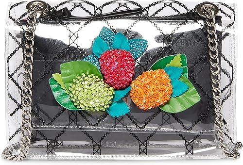 Betsey Johnson Berry Pretty Clear Convertible Bag, Claro