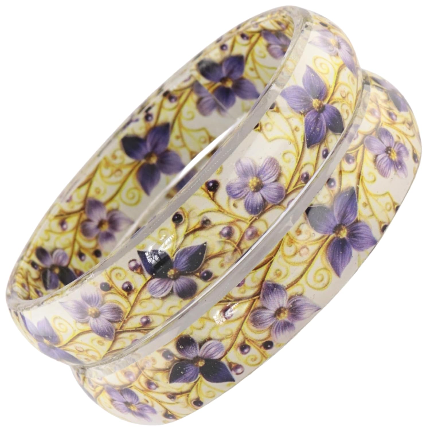 Diwali Sale NMII Designer Glass Kada Set For Girls & Ladies With Purple F… Diwali Sale NMII Designer Glass Kada Set For Girls & Ladies With Purple F…