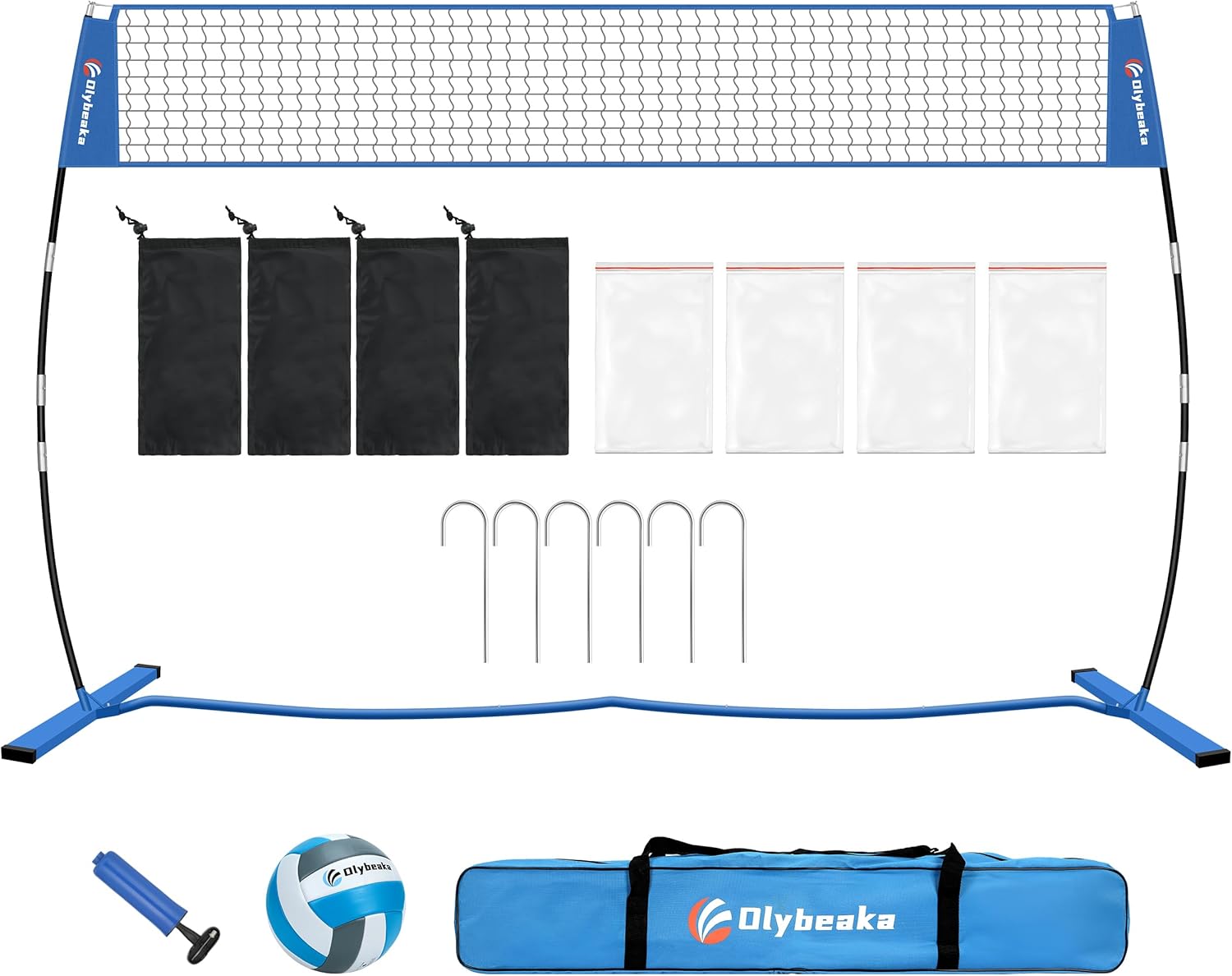 Olybeaka Upgraded Stable Freestanding Volleyball Training