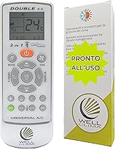 Wellclima Telecomando Compatibile con modelli Unico, Issimo e Climapiù per Olimpia Splendid, Unica Alternativa all’Originale, Pronto all’Uso, Già Configurato Solo per questi Modelli, Batterie incluse