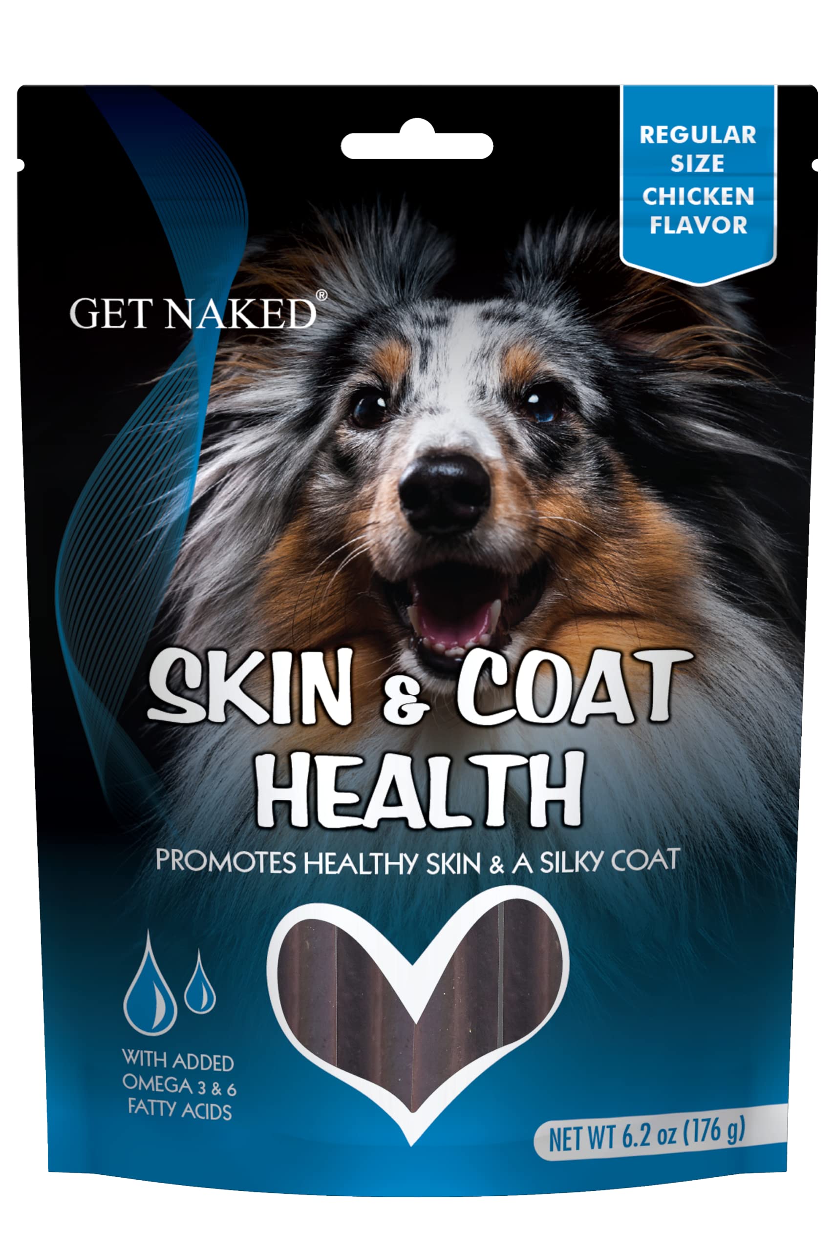 Get Naked All-Natural Skin & Coat Health Chicken Flavour with a Blend of Omega 3 & 6 Fatty acids, Healthy Dog Treats for Dog Training and Rewards. (B09RPJ72VC) Amazon Price History, Amazon Price Tracker