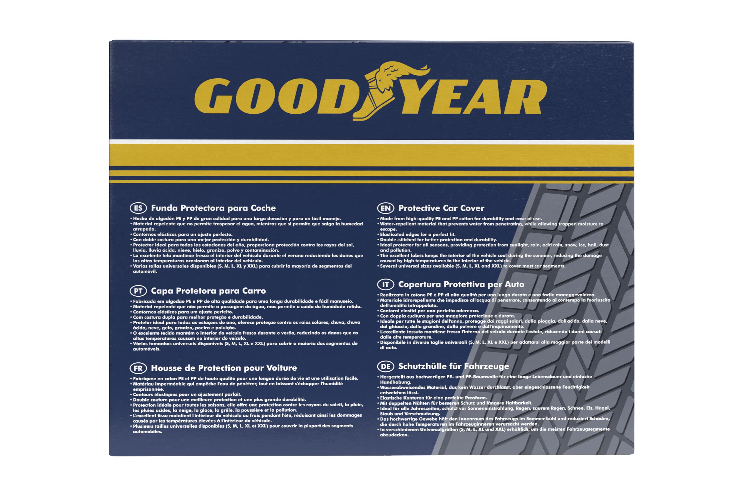 Goodyear GOD7017 Housse de Protection Voiture XXL GY