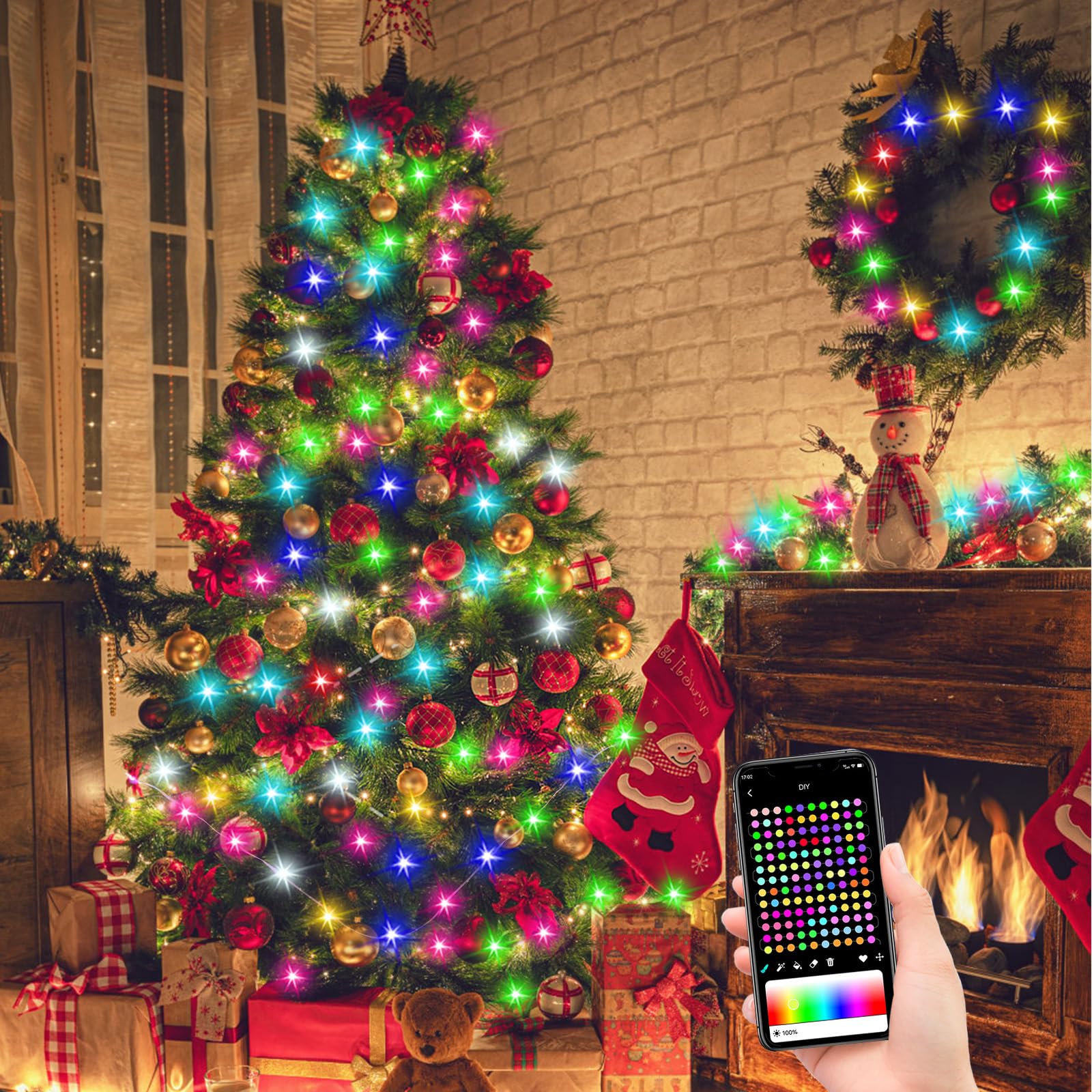 Mini Lichterkette mit Batterie, 20M LED Lichterkette Bunt IP65 Wasserdichte Lichterkette Innen Timer Fernbedienung für Schlafzimmer Outdoor Balkon Party Fasching Weihnachten Beleuchtung Deko Beleuchtung