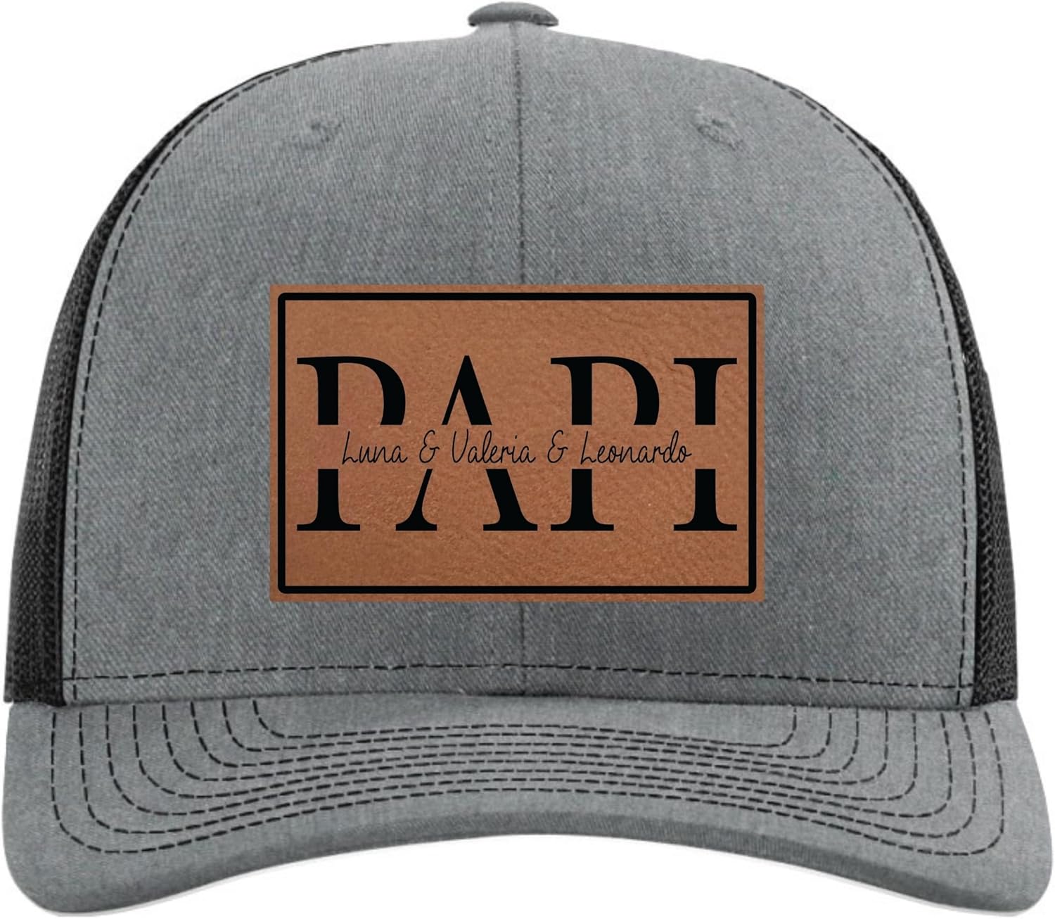 Fathers Day Hats Customized with Kids Names from Grandkids - Personalized Christmas, Birthday, Father's Gifts for Grandpa