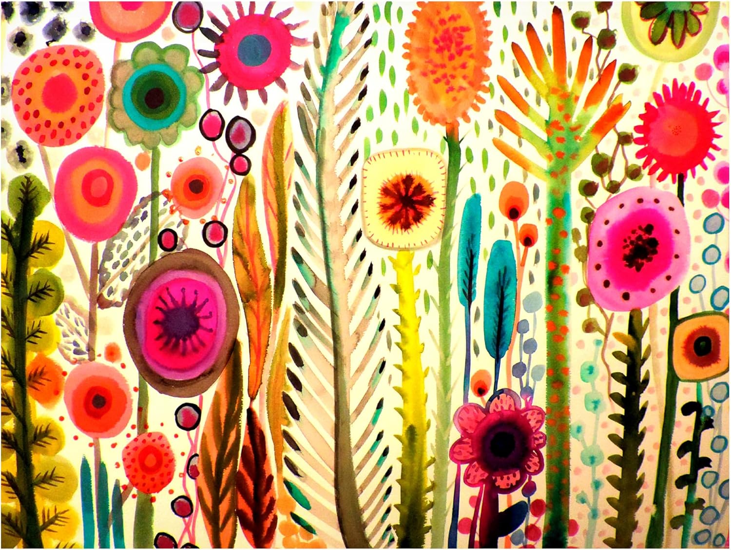 Wrapped Canvas Wall Art - Sylvie Demers 'Printemps' Wall Art for Living Room, Bedroom, or Office Décor - 14x19