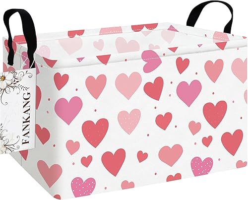 Miniatura 25 de FANKANG - Cestos de almacenamiento, cesta de lavandería plegable de lona para cuarto infantil con revestimiento impermeable de PE, grandes cestas de