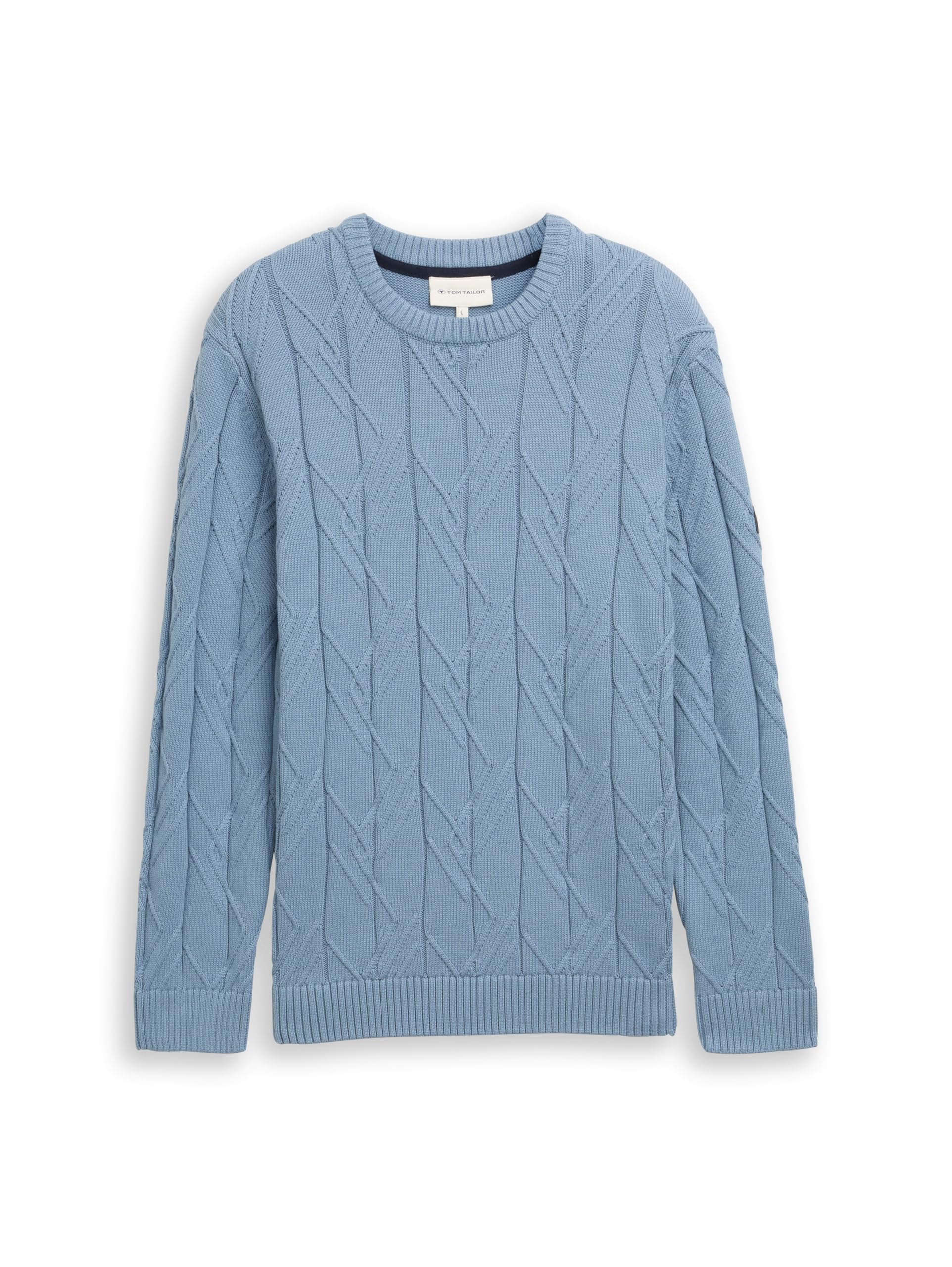TOM TAILOR Herren Pullover aus Zopfstrick