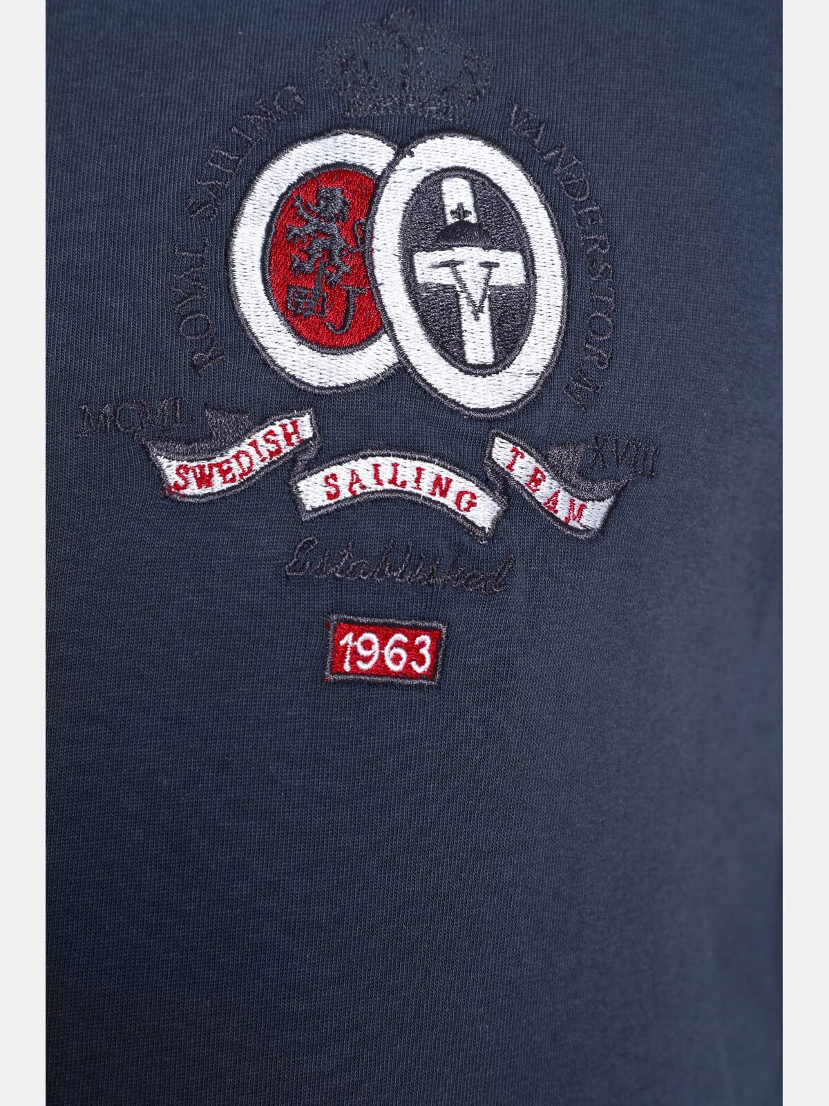Jan Vanderstorm bluza męska fenno, niebieski, 6XL duże rozmiary