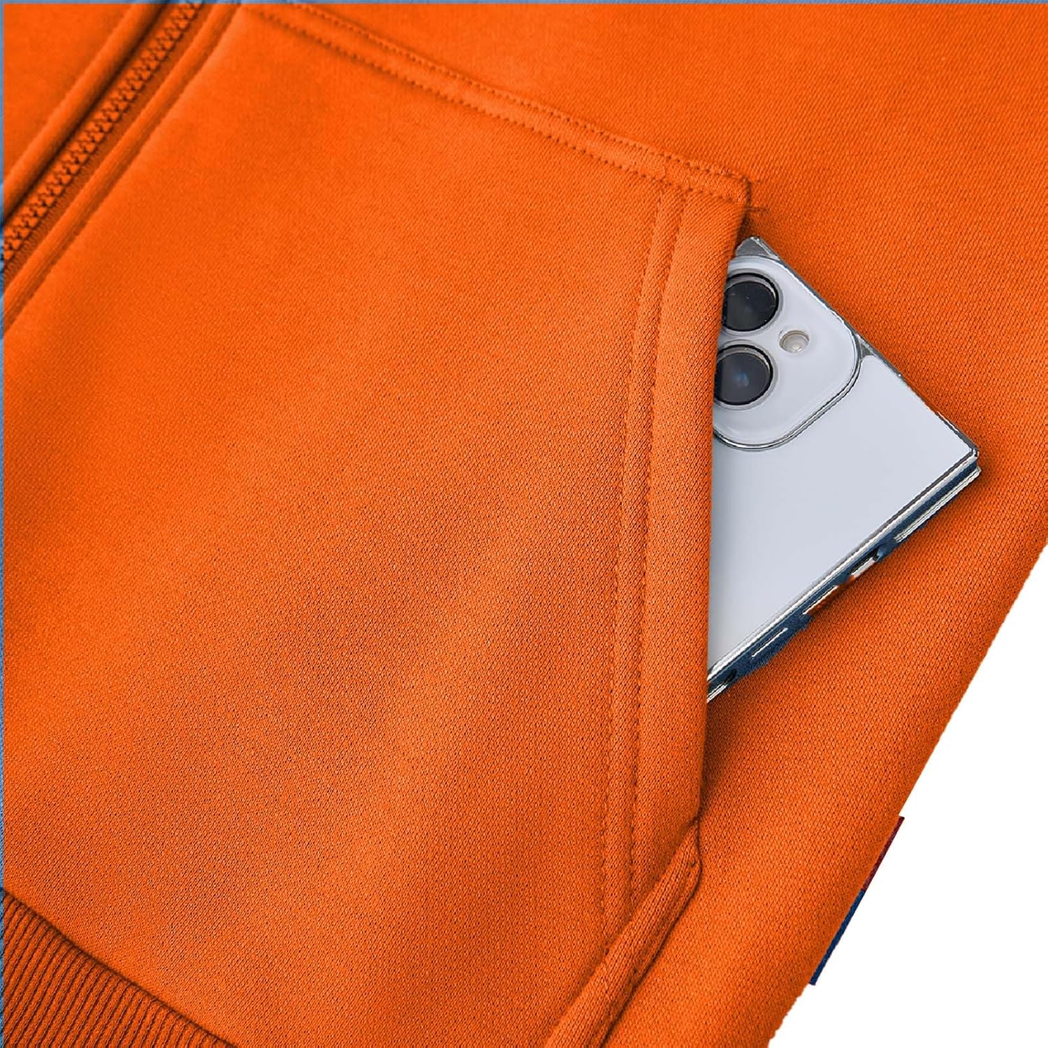 12OZ Heavyweight FR Jacket for Men,Flame Resistant Workwear NFPA 2112/CAT2 Compliant,100% Cotton Fleece Lining - Image 7