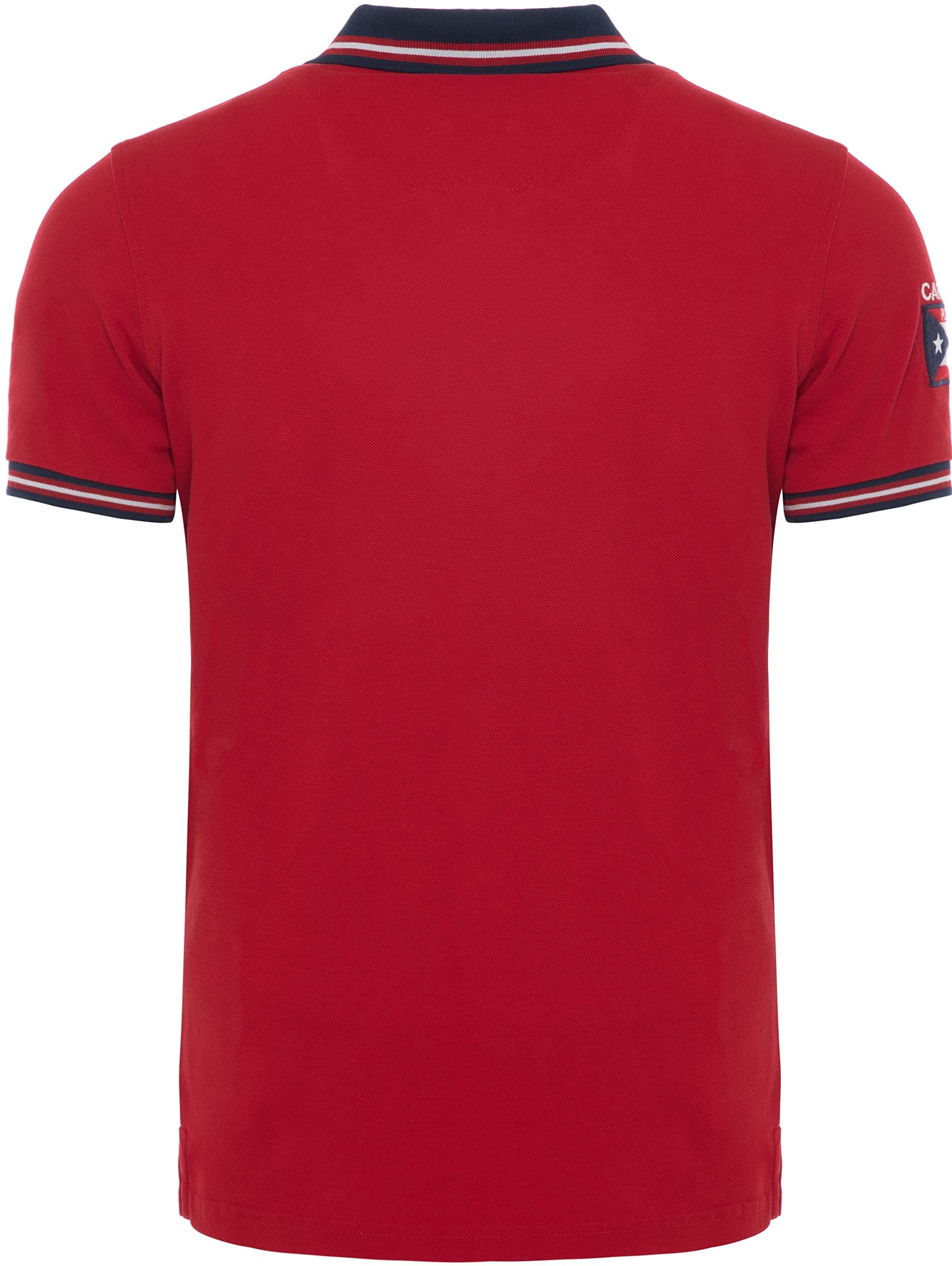 Carisma Polo de manga corta para hombre, 100 % algodón, camiseta polo para hombre con bordado, agradable camiseta de corte regular para oficina y tiempo libre 4665