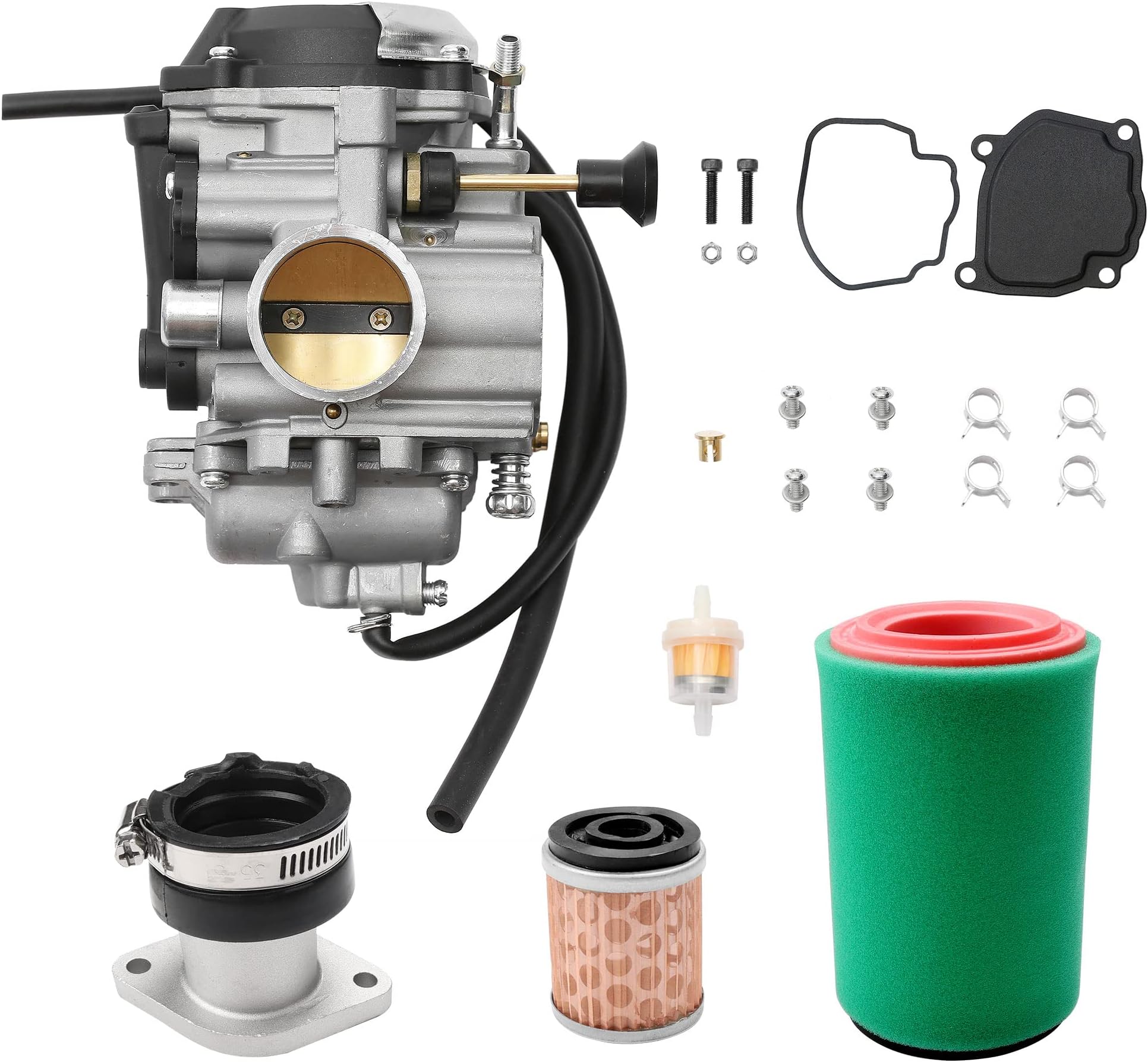 Big Bear 400 Carburetor Carburetor For Yamaha BEAR TRACKER 250 YFM250 Prairie 400 KVF400 1999-2004 ATV E Bruin 350 Carburetor - Foto 4