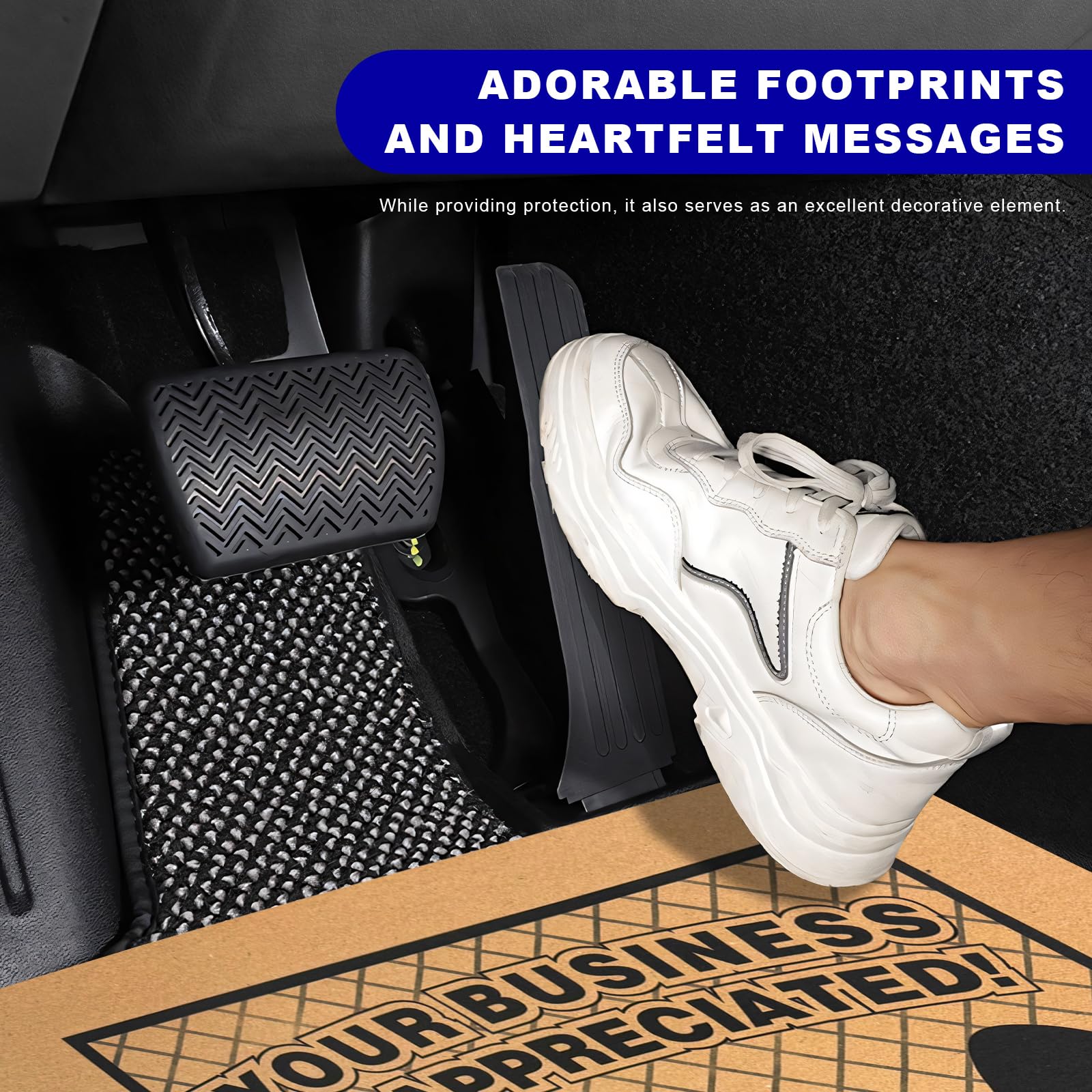 50 PCS Car Paper Floor Mats 19 1 x 15 4 Disposable Automotive Floor Protective Cover Temporary Foot — view 5