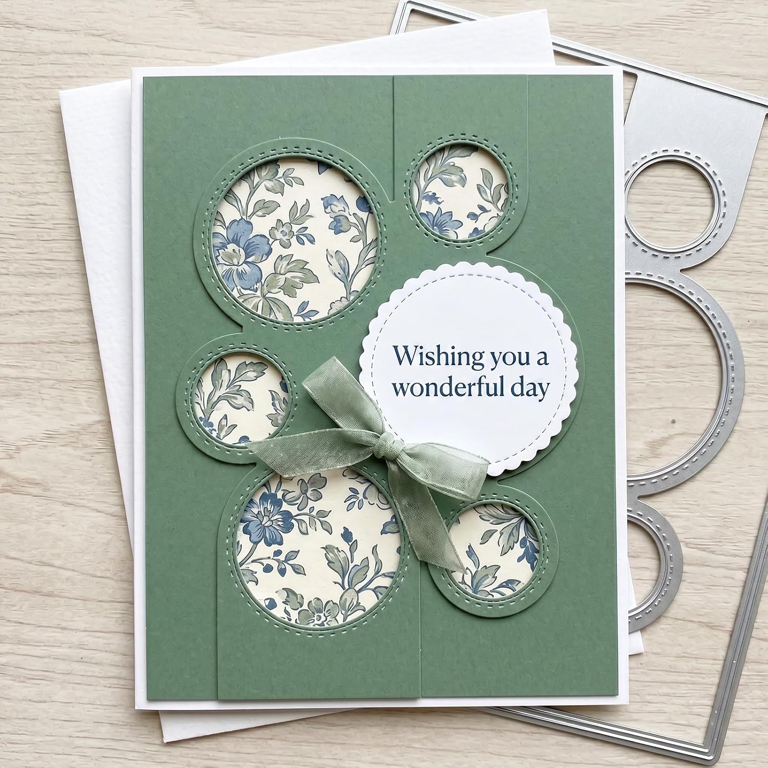 Metal Die Cuts for Card Making, Carbon Steel Cutting Die for Scrapbooking | 5.3 x 4.1 in38 Die Cuts for Card Making, Stencils, DIY Photo Album, Paper Craft Circular Ring