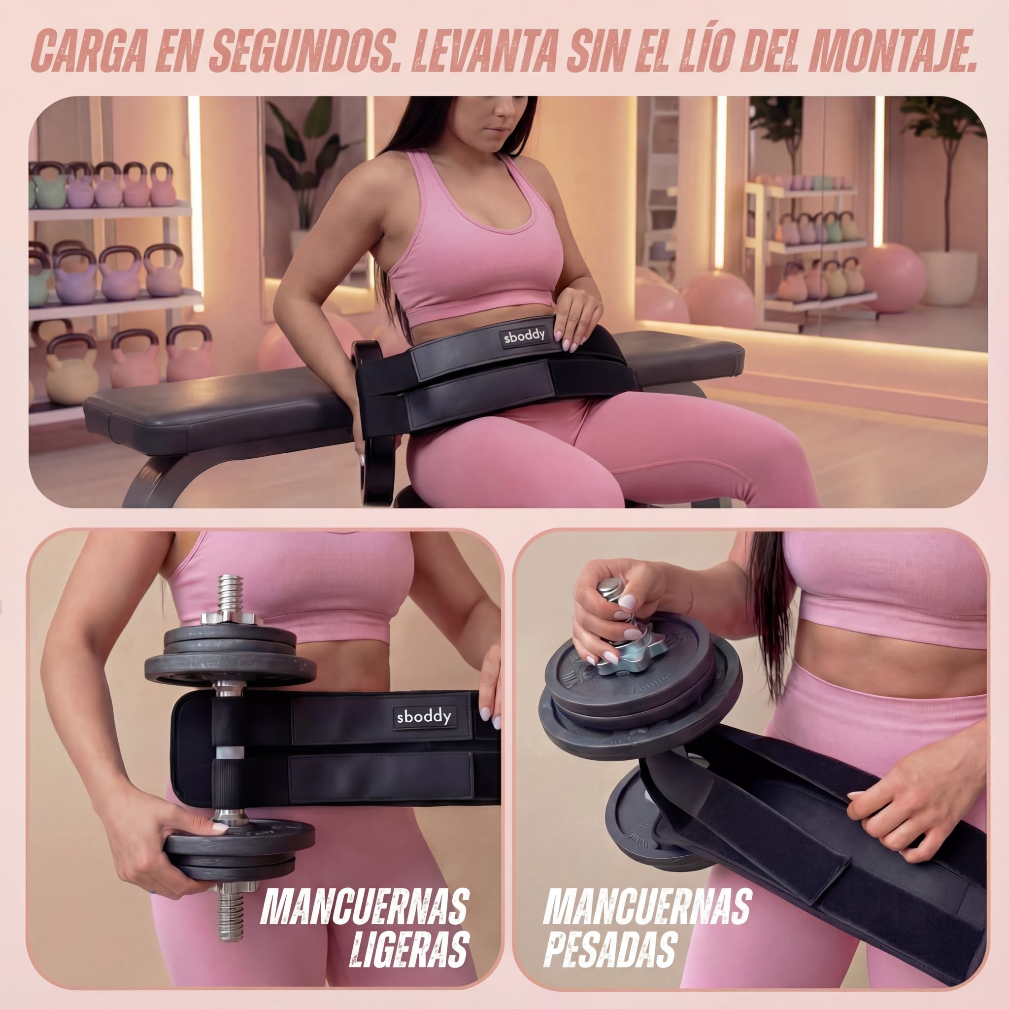 Cinturón de empuje de cadera para mancuernas pesadas, pesas rusas, placas, banda de empuje de cadera para mujeres/hombres, doble gancho y bucle, equipo de entrenamiento de glúteos para todas