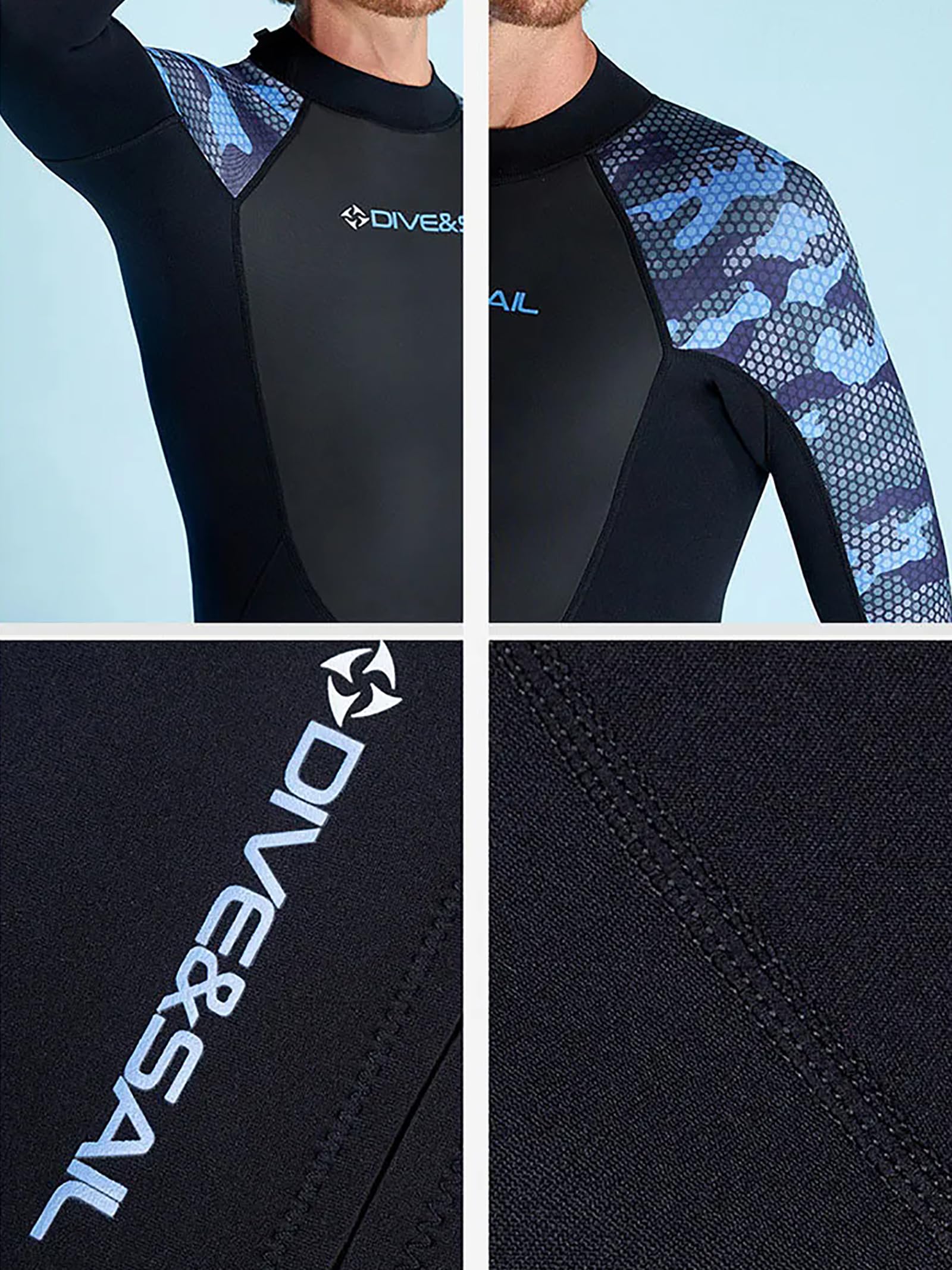 3XL, 2 mm neoprenowy krótki kombinezon dla mężczyzn, jednoczęściowy kombinezon do nurkowania z zamkiem błyskawicznym, z długim rękawem, do snorkelingu, pływania kajakiem
