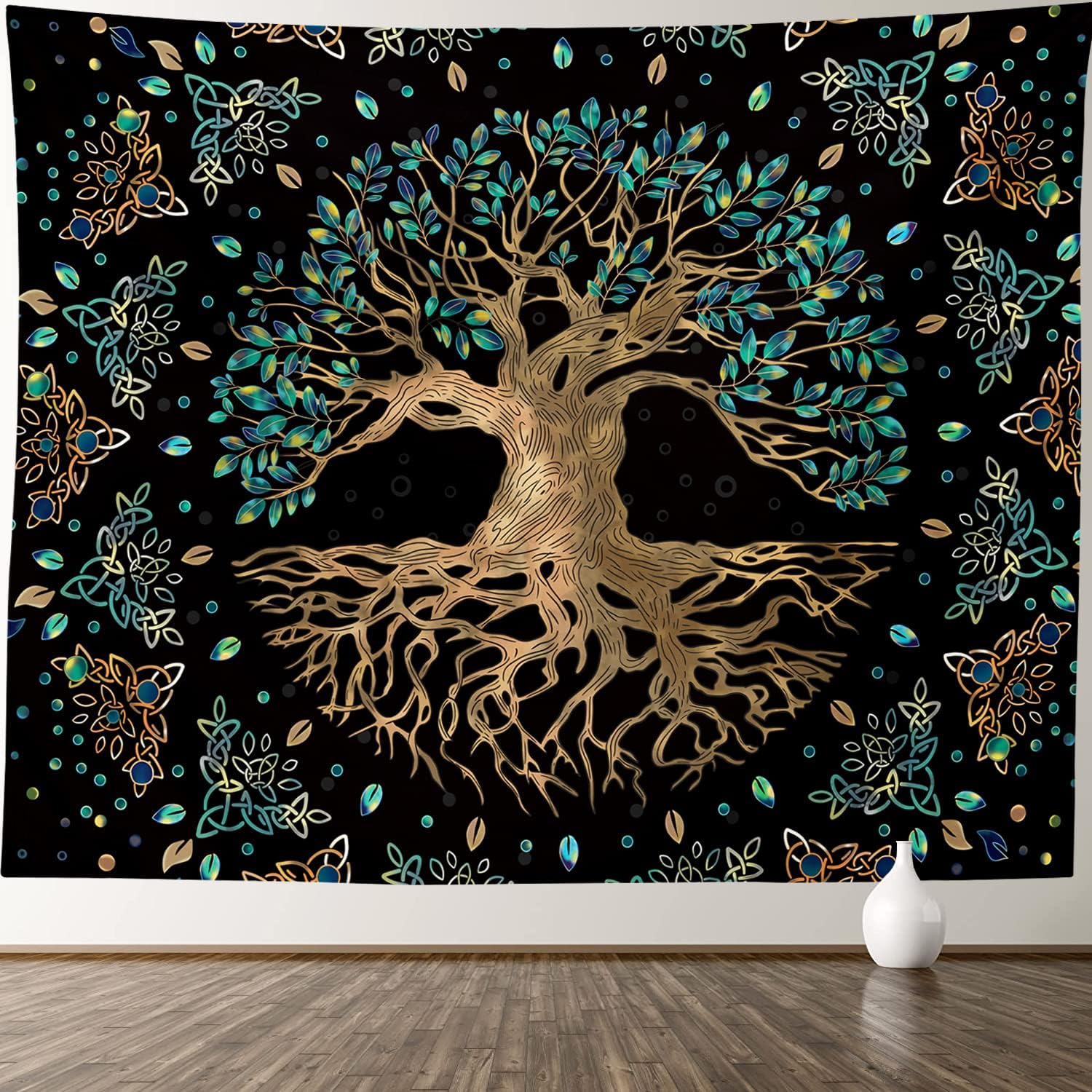 XGXL Life Tree Tapestry - Bohemian Hippie Wishing Tree Tapestries Psychedelic Wall Carpet Mystic Aesthetic Wall Tapestry for Living Room Bedroom