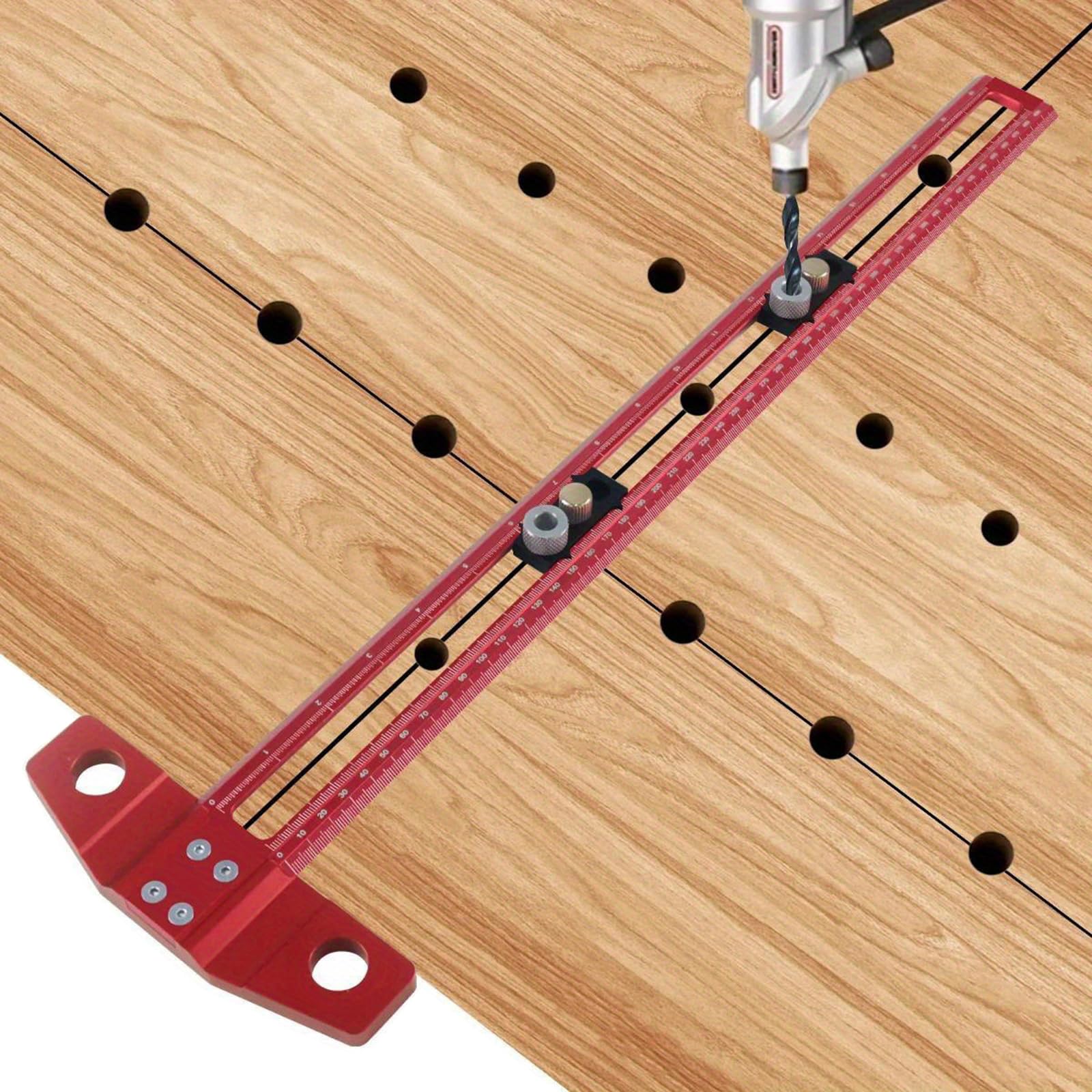 Righello multifunzione a forma di T con precisione di marcatura chiara Strumento di misurazione a forma di T Strumento di misurazione in alluminio per ingegneria, Ar