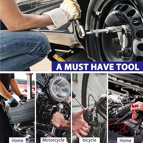 Miniatura 7 de 35pcs 1/2 pulgada Drive Deep Impact Socket Tool Set Metric 0.315-1.260 in Garage Sae con caso