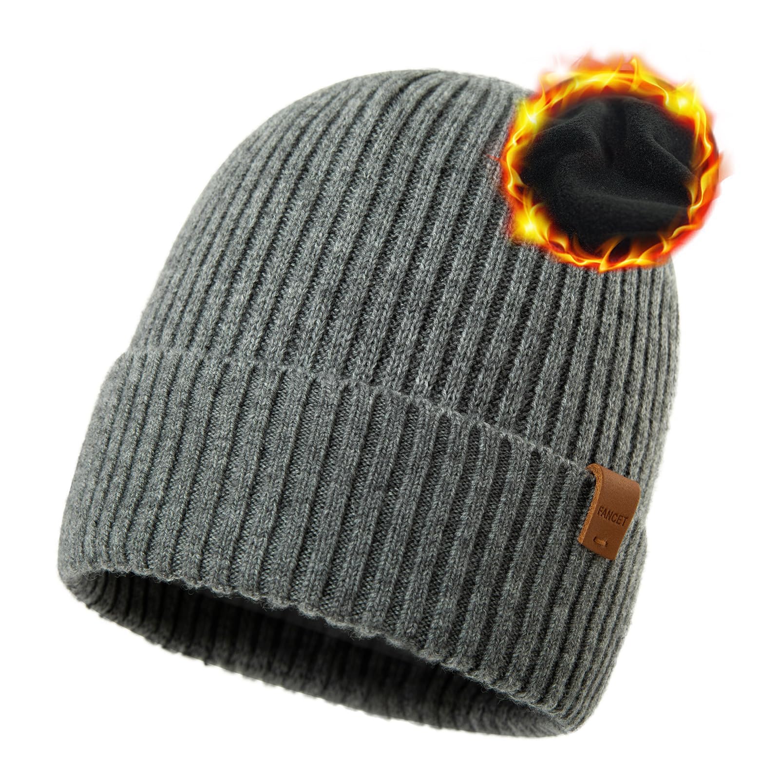 TOP-EX PolarWool Oversized 100% Merino Wool Beanie