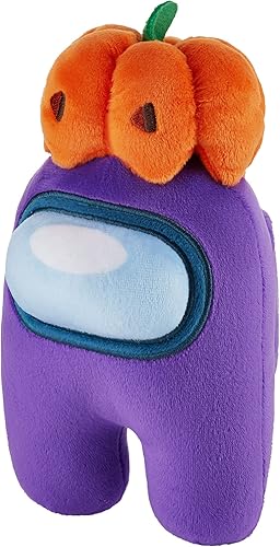 P.M.I. Among Us Plush Buddies | Coleccionables de peluche de 8 pulgadas de alto | Juguetes jugables para niños | Peluche con licencia (Punkin morado)