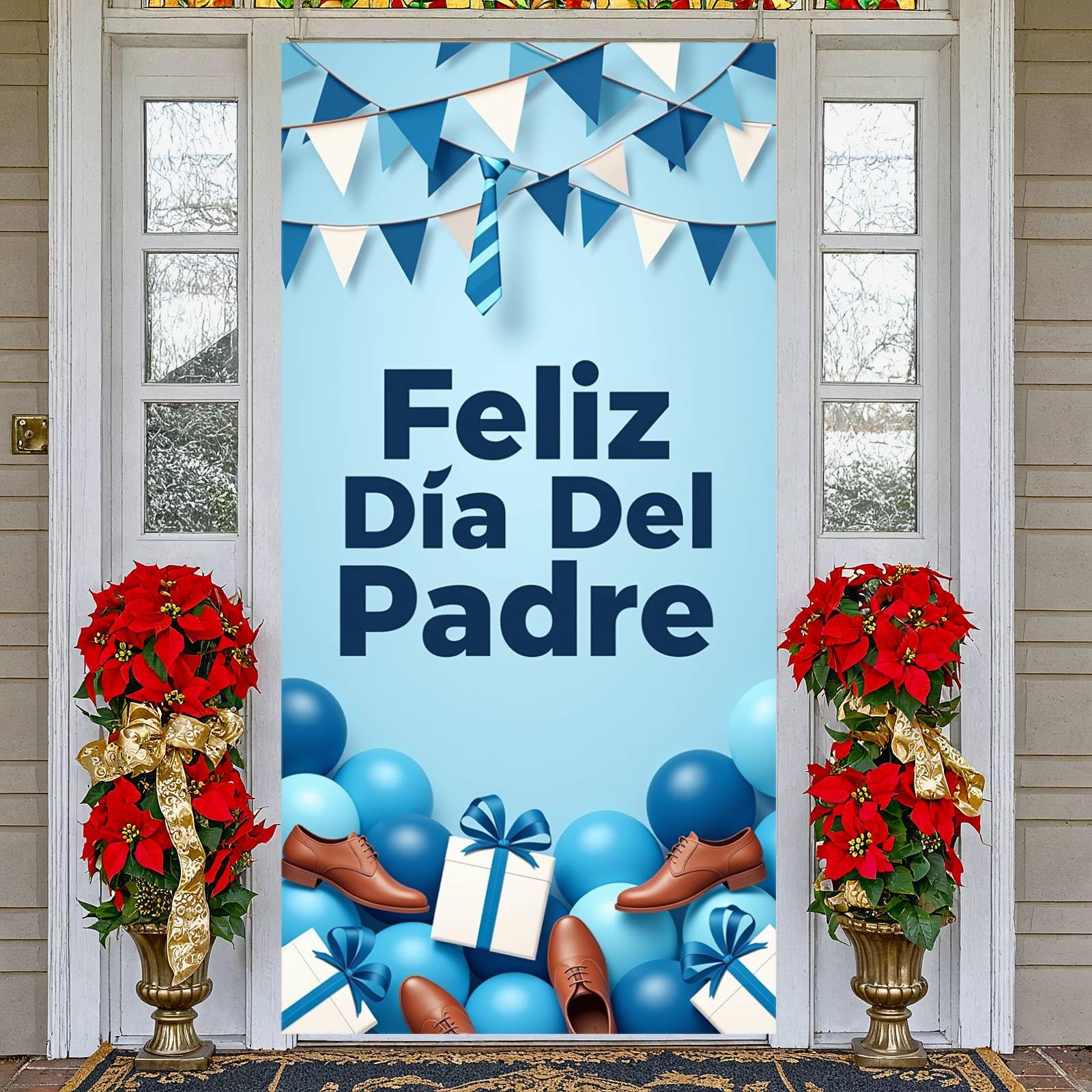 Couvre-porte Fête des Pères bleu ciel sublimez votre décoration de maison estivale