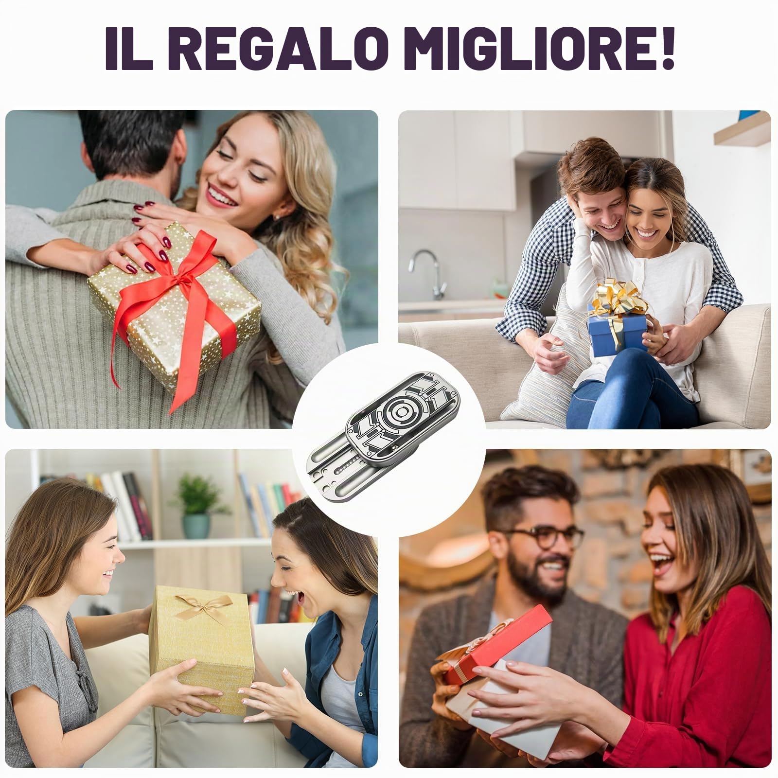 Fidget Toy in Metallo, Giocattoli Slider per Adulti, Lavoro, Studio