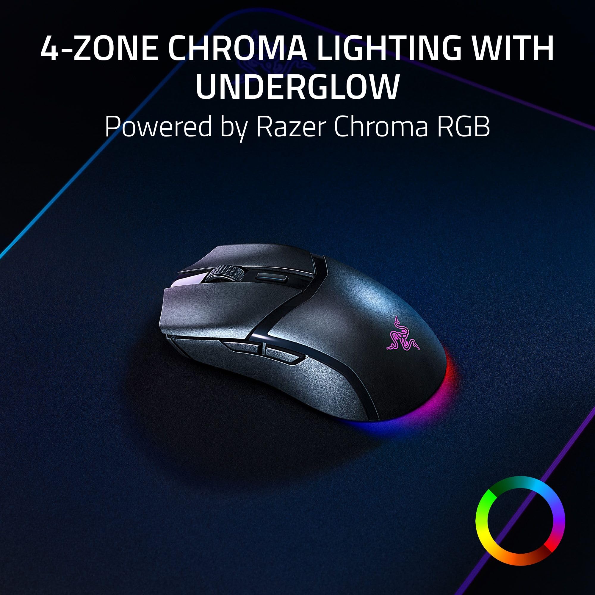 Razer Cobra Hyperspeed Preto Mouse Gamer Sem Fio Chroma RGB 26K