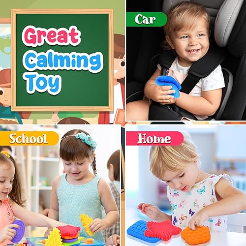 Vista 7 de Squishy Sensory Toys for Kids Toddlers: Super Soft & Textured Sensory Fidget Toy for Autistic Children Special Needs Stress Calming Toys for Kids