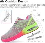 GoodValue Womens Running Shoes Lightweight Air Cushion Walking Shoes Tennis Shoes for Women Fashion Breathable Mesh Upper Sneakers Workout Casual Gym Jogging Non Slip Ladies Sport Shoes