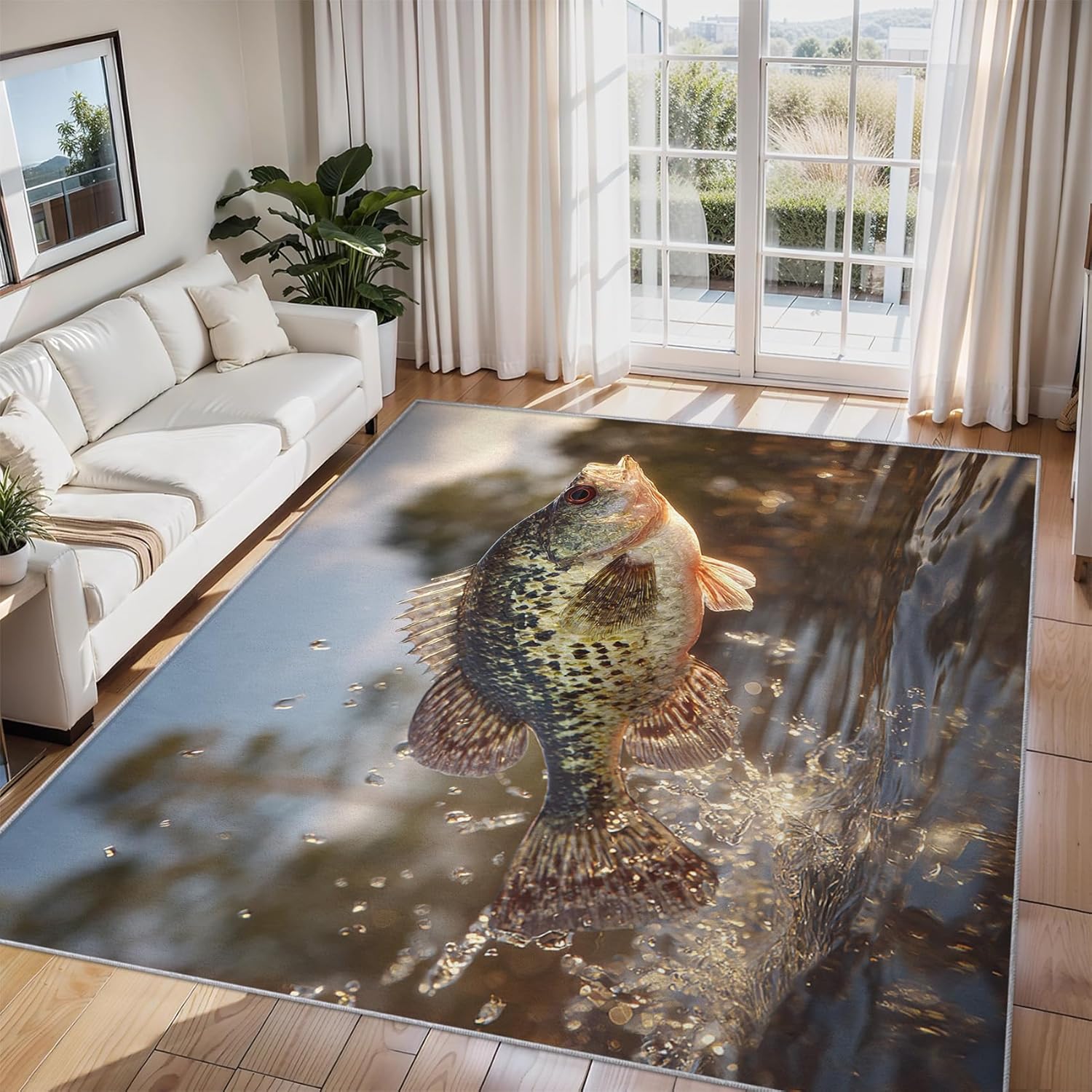 KOZYFLY Washable Entryway Rug 3x5 Ft Area Rugs Cotton Rubber Backed - View #10