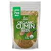 Jiva USDA Organic Cumin Seeds Whole 7oz - Packaged in Resealable Bag