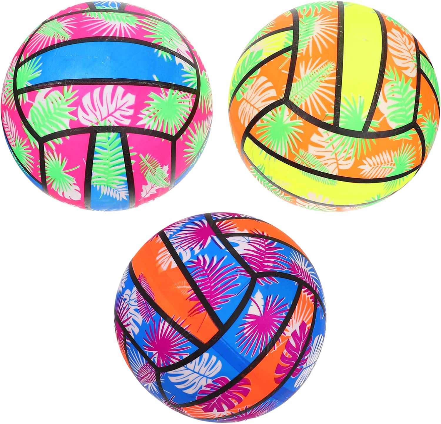 NOLITOY 3pcs Swimming Pool Water Volleyball Colorful Inflatable