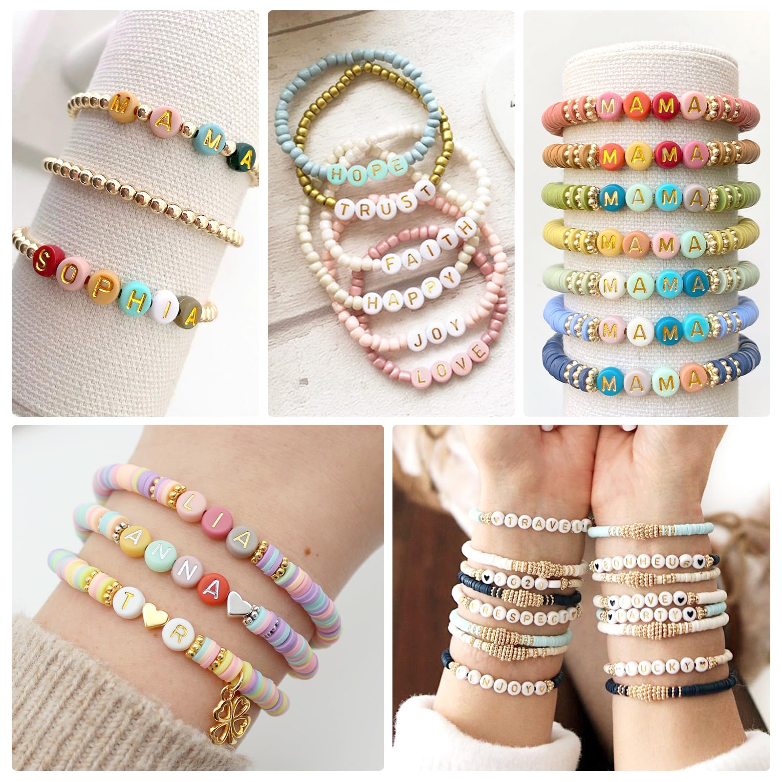 PATIKIL Juego De Cuerda Elástica Para Pulseras De 0.7mm, Total De 604