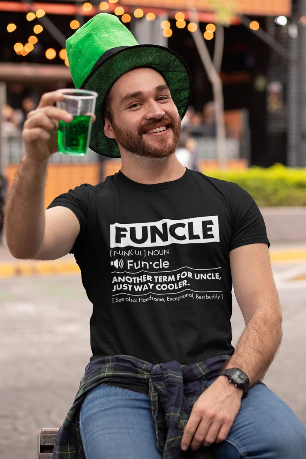 Funcle Shirt for Men Best Uncle Shirt Ever Cool Funny Tshirt - Image 2