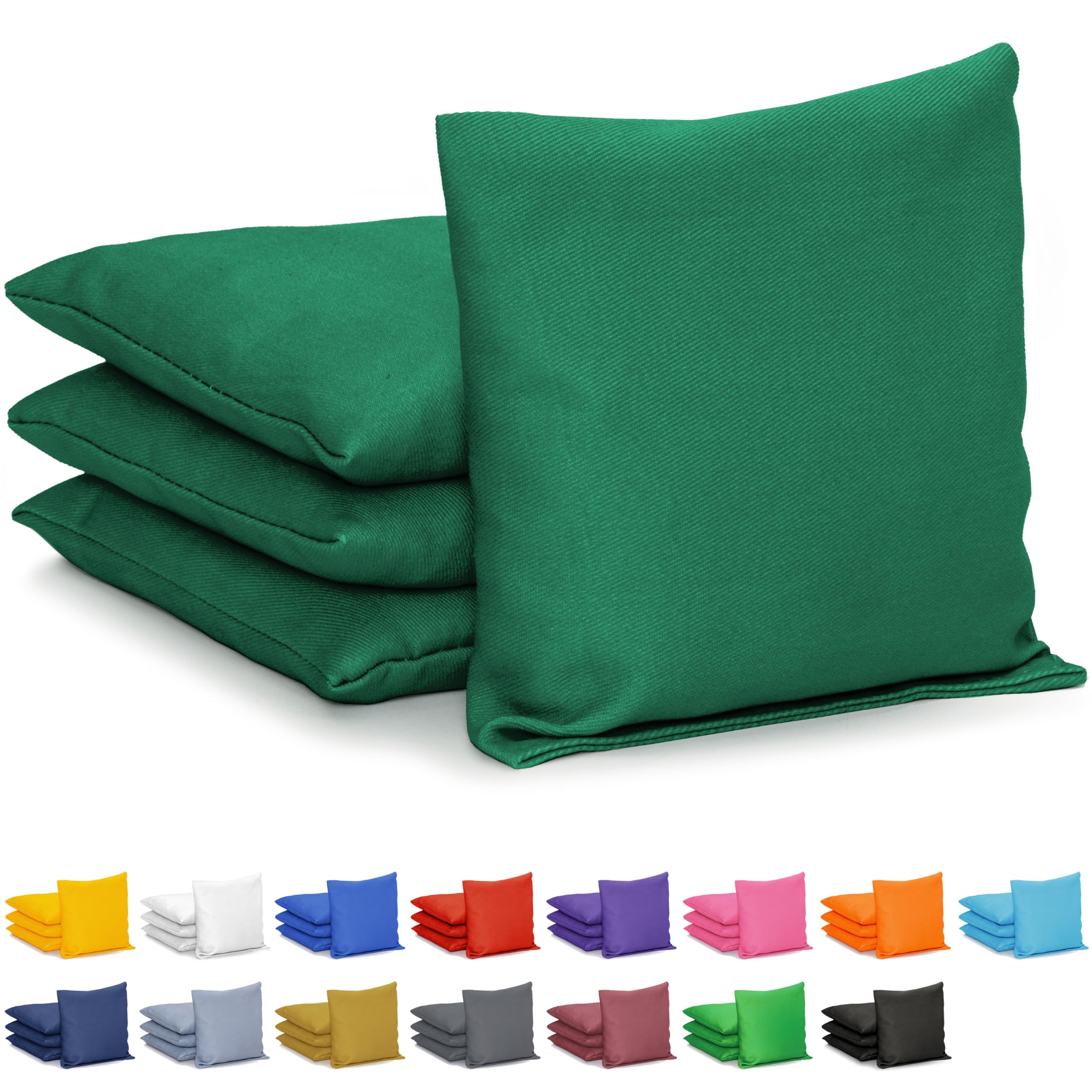 GoSports Cornhole Lot de 4 Sacs de Haricots régulateurs pour Tous Types de climats, mélange et Assortiment de 16 Couleurs Disponibles