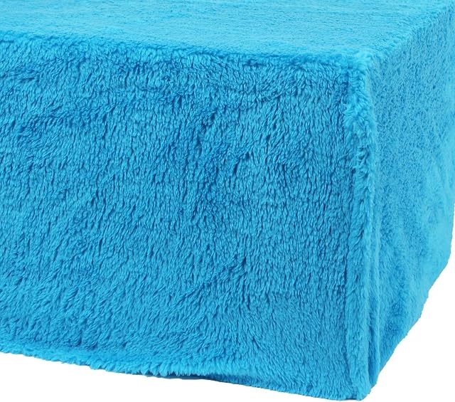 Sleep&Snuggle Luxurious Teddy Fleece Duvet Cover with Pillow Case Super Soft Warm and Cosy (Teal, Single Duvet Set)