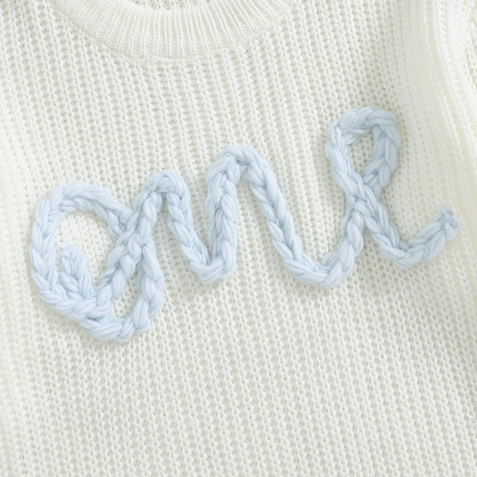 Maglia Autunnale per Bambini e Bambine Primo Compleanno Maglione Lavorato a Maglia Bush Lettere Ricamo Baby 1° Compleanno Fiori Knit Tops