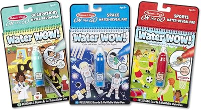 Melissa & Doug Water Wow! 3-Pack (Space, Sports, Occupations)