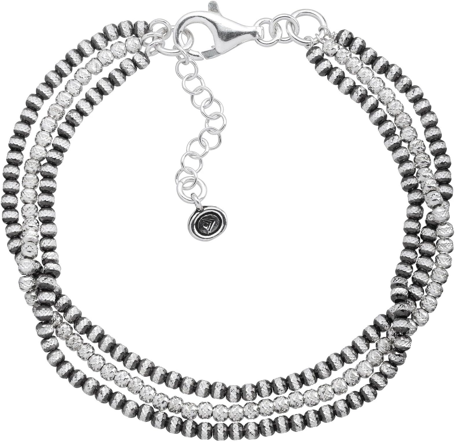 Silpada 'Virtuoso' Sterling Silver Three-Strand Chain Bracelet, 7" +1" Extender