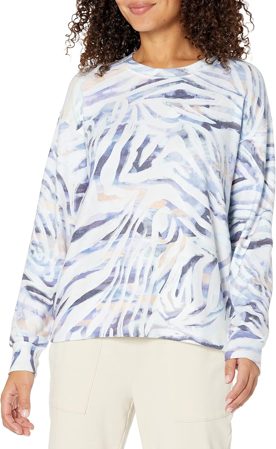 PJ Salvage Women's Loungewear Peachy Party Long Sleeve Top