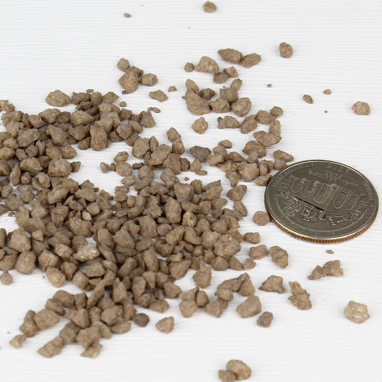 CYS EXCEL Brown Pebble Stone Vase Fillers (2 LBS, Approx. 2 Cups) | Multiple Color Choices Crushed River Stone Rocks | Decorative Aquarium & Terrarium Colored Pebbles