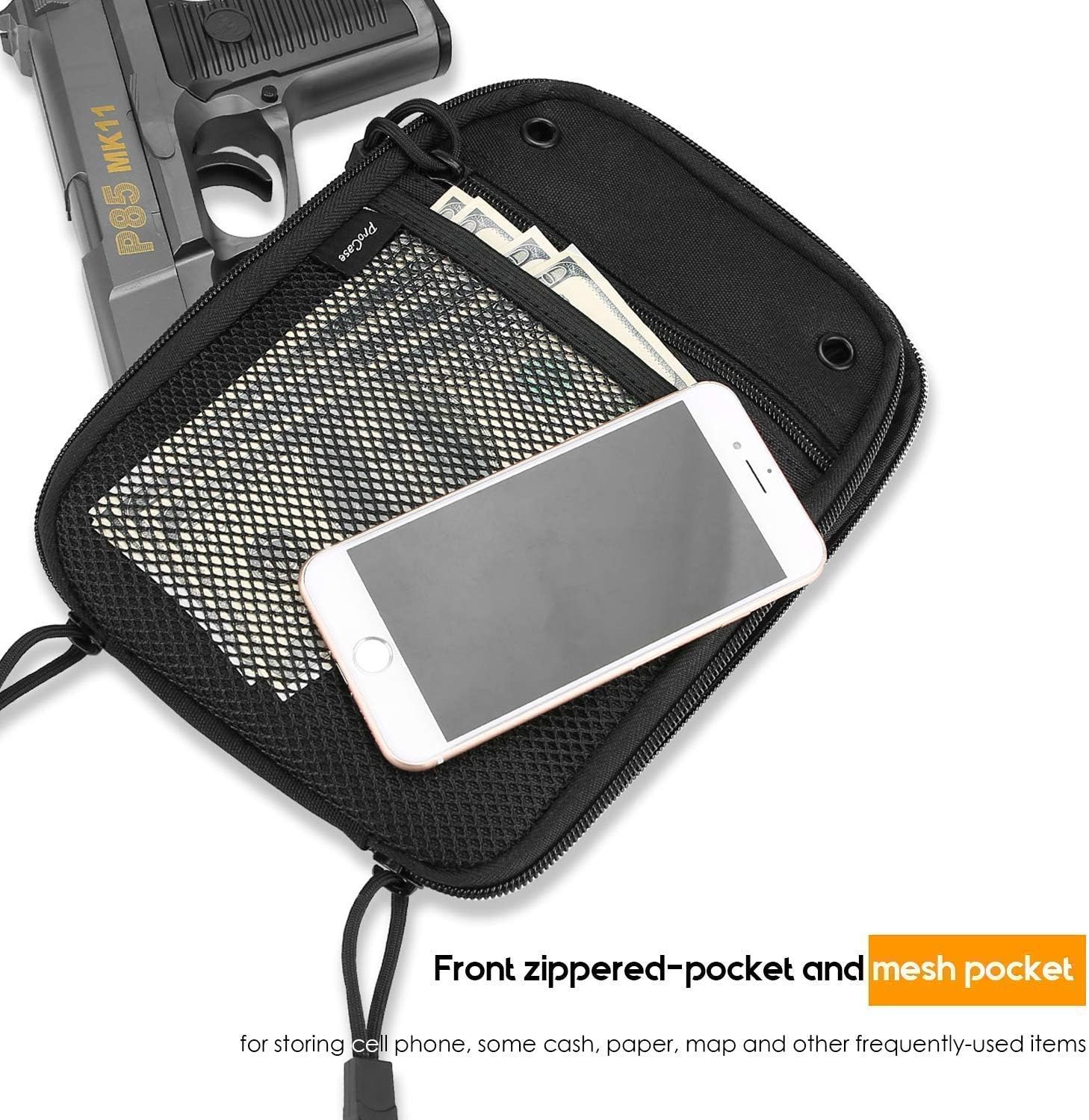 ProCase Concealed Gun Pouch Bundle with Right Hand Universal IWB Holster Magazine Pouch for Concealed Carry : Sports & Outdoors