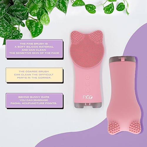 Miniatura 4 de Cepillo de limpieza facial - Limpiador facial - Limpiador de cepillo facial de silicona - Exfoliante de cepillo facial - Cepillo limpiador facial -