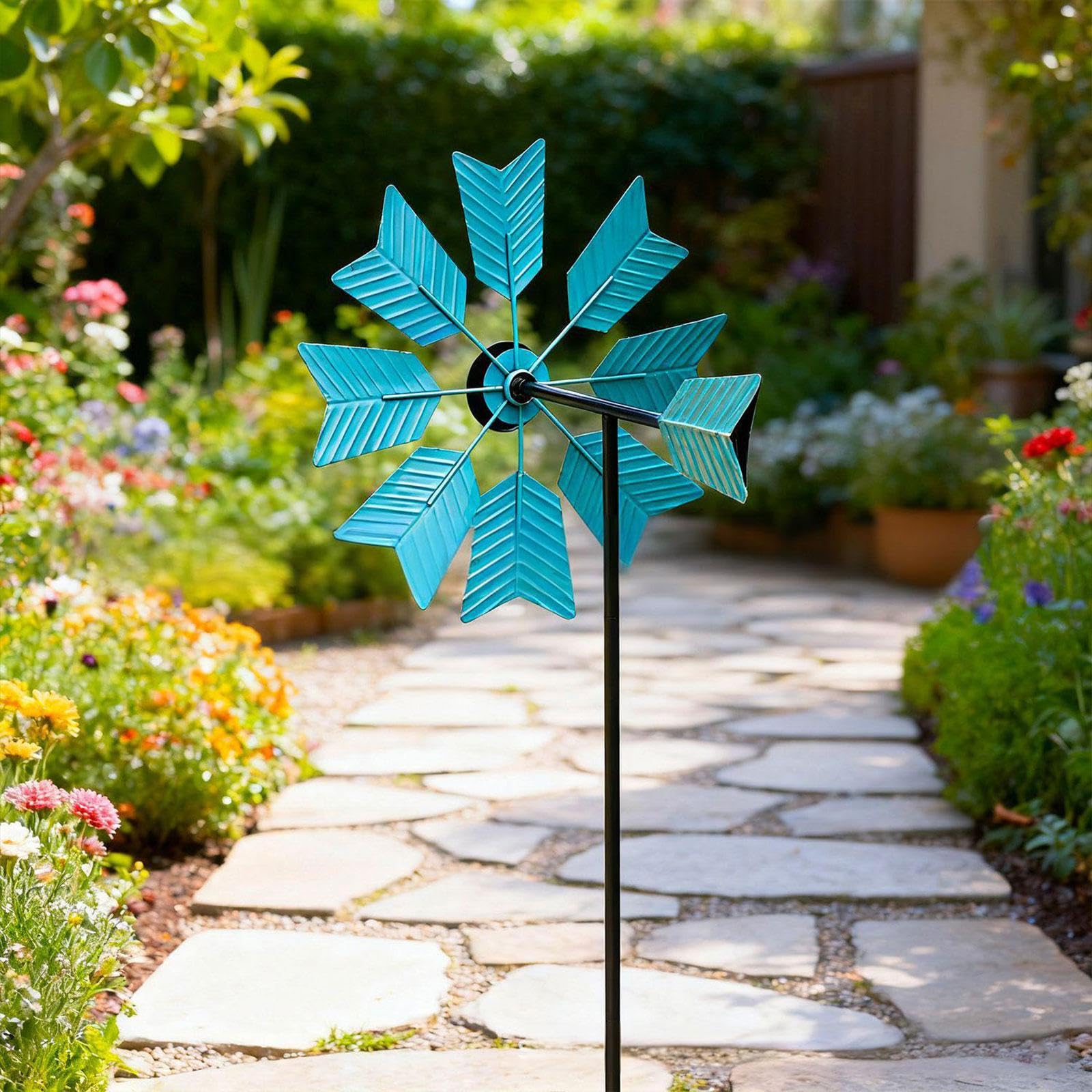 Homyl Sculpture éolienne Décorative en Métal pour Jardin, Pelouse et Cour