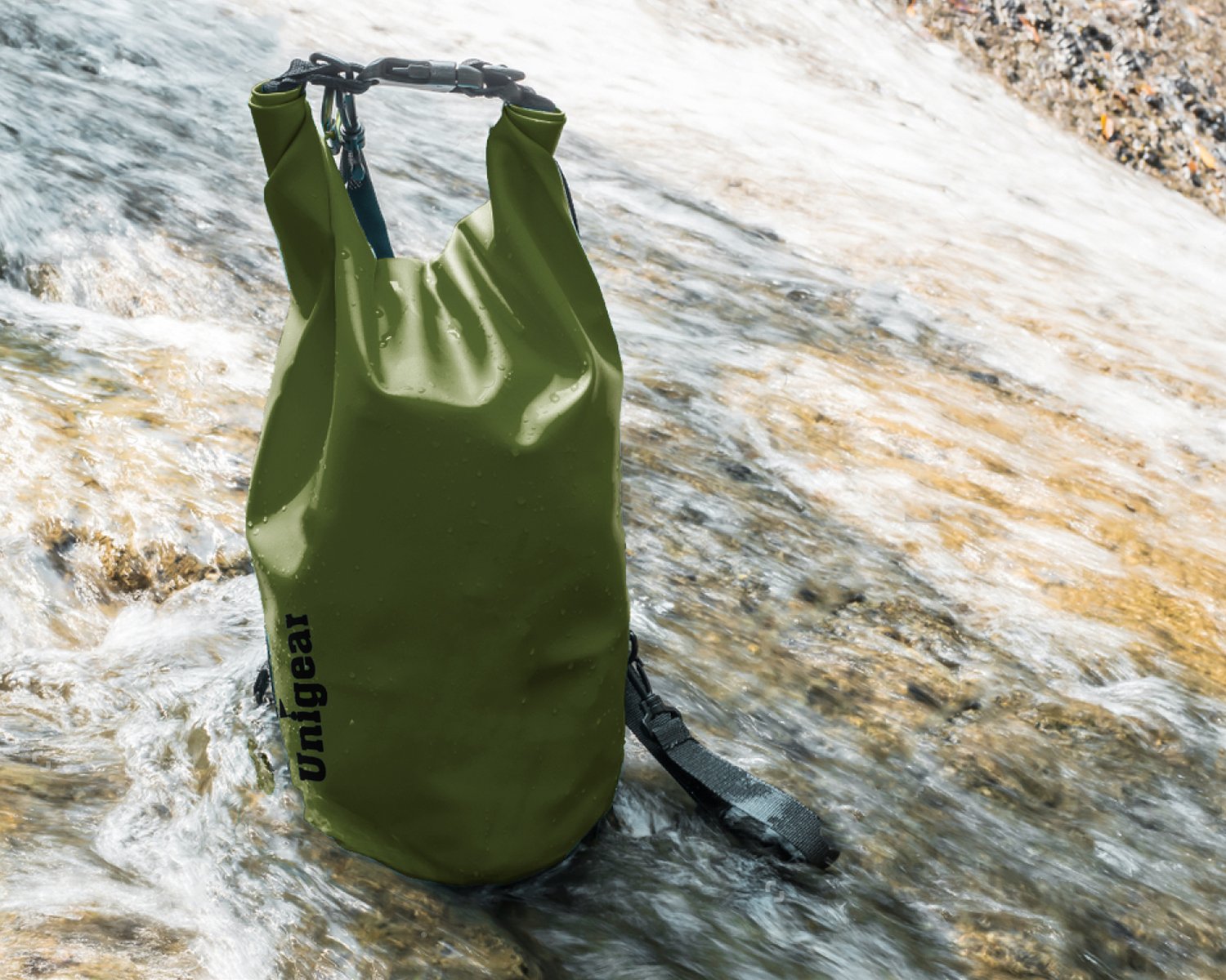 Bolsa Impermeable Unigear 5 L para Barco Kayak Pesca Rafting Camping