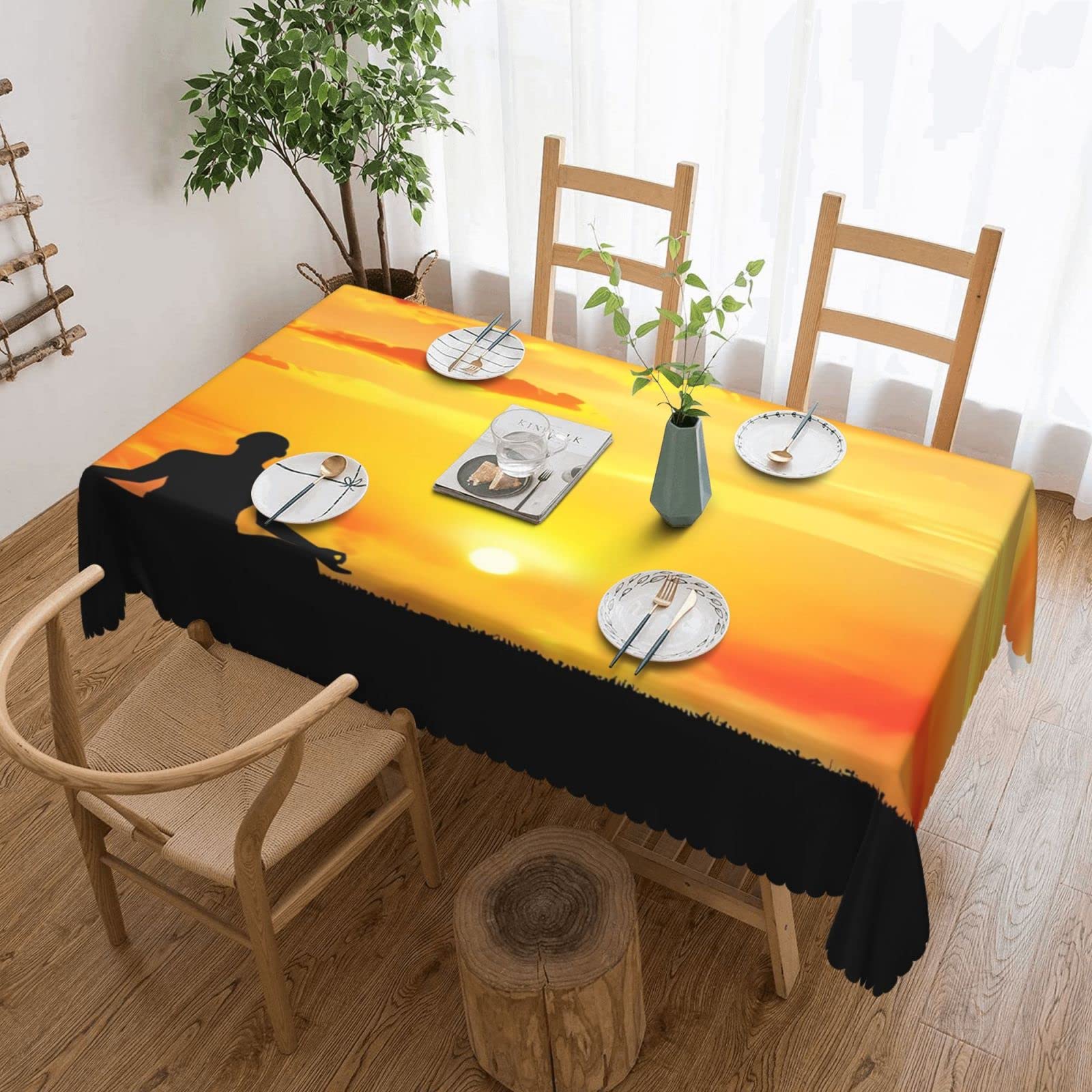 Nappe de yoga pour repas de fête et décoration de la maison